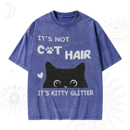 Purplehecate It's Not Cat Hair Washed T-Shirt