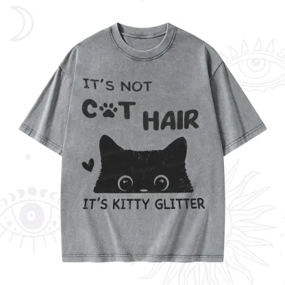 Purplehecate It's Not Cat Hair Washed T-Shirt