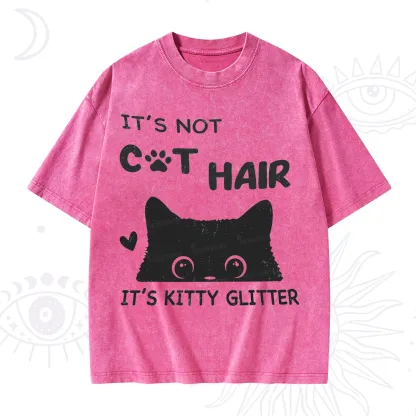 Purplehecate It's Not Cat Hair Washed T-Shirt