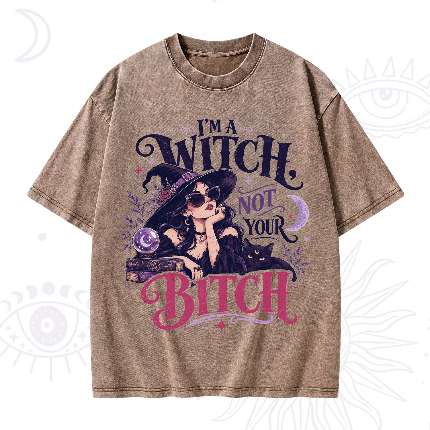 Purplehecate I'm a Witch Not Your Bitch Washed T-Shirt