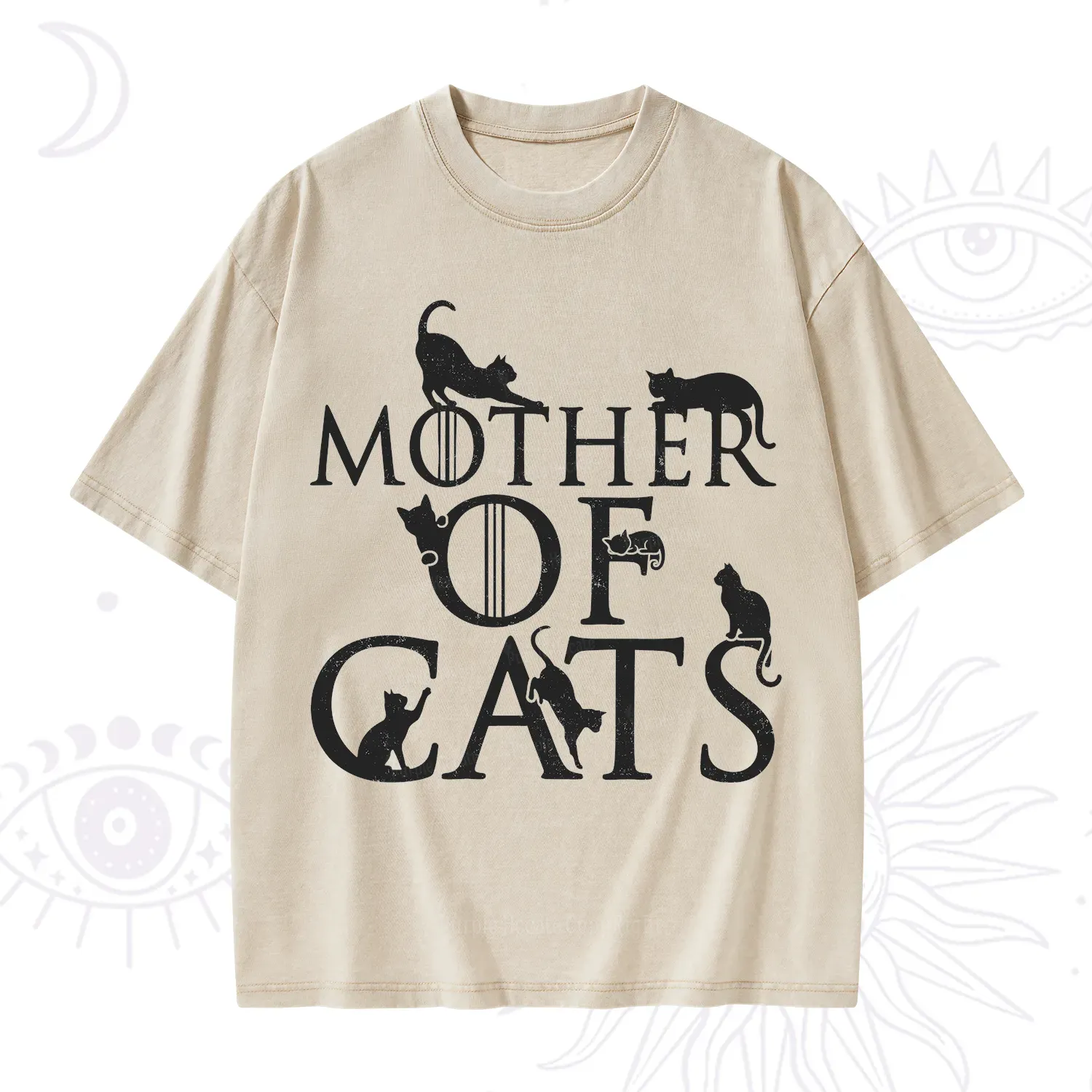 Purplehecate Mother of Cats Washed T-Shirt