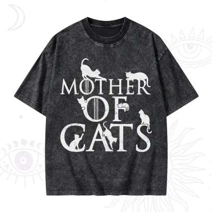 Purplehecate Mother of Cats Washed T-Shirt