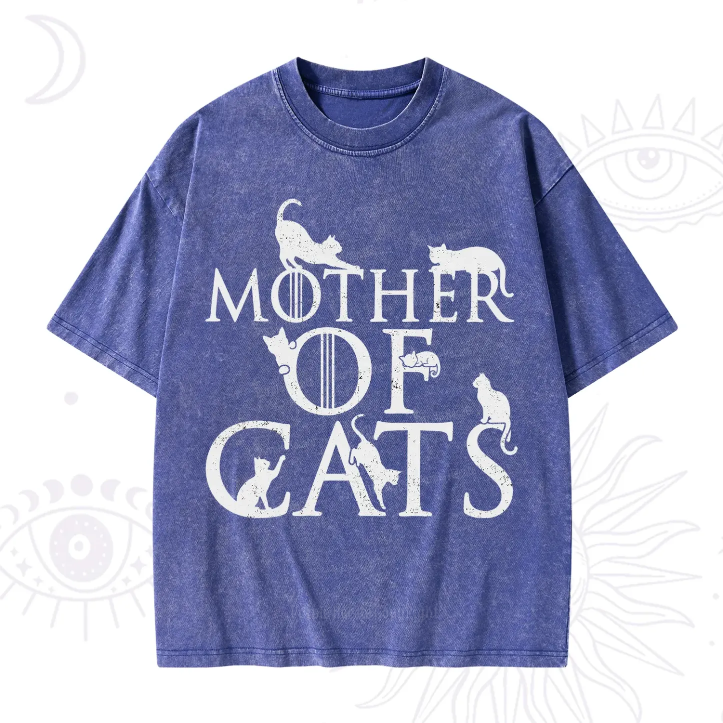 Purplehecate Mother of Cats Washed T-Shirt