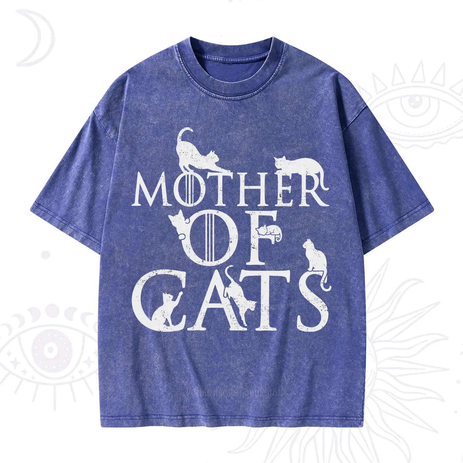 Purplehecate Mother of Cats Washed T-Shirt