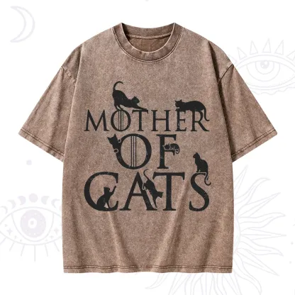 Purplehecate Mother of Cats Washed T-Shirt
