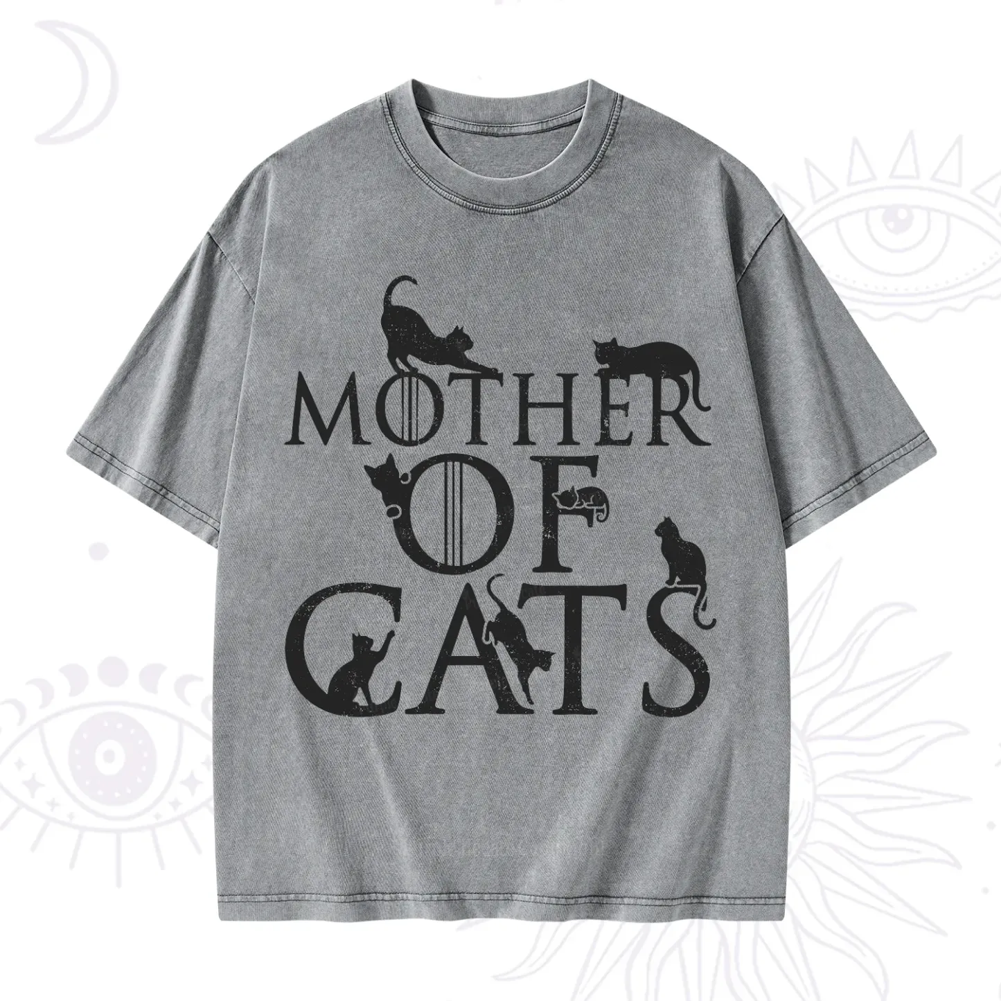 Purplehecate Mother of Cats Washed T-Shirt