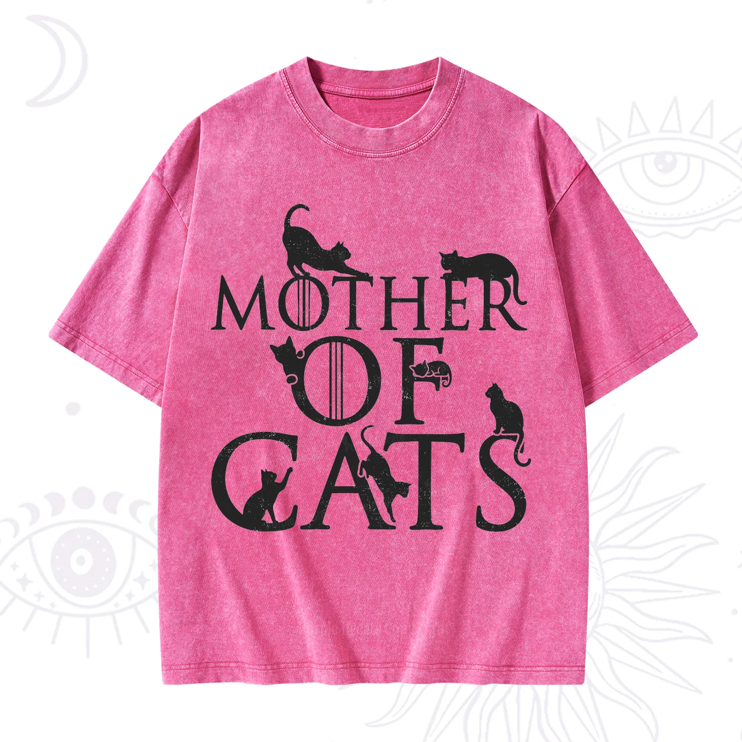 Purplehecate Mother of Cats Washed T-Shirt