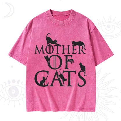 Purplehecate Mother of Cats Washed T-Shirt