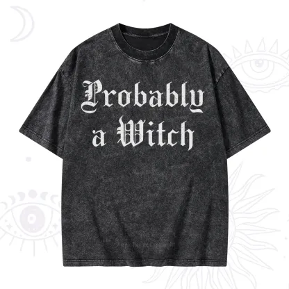 Purplehecate Probably A Witch Washed T-Shirt