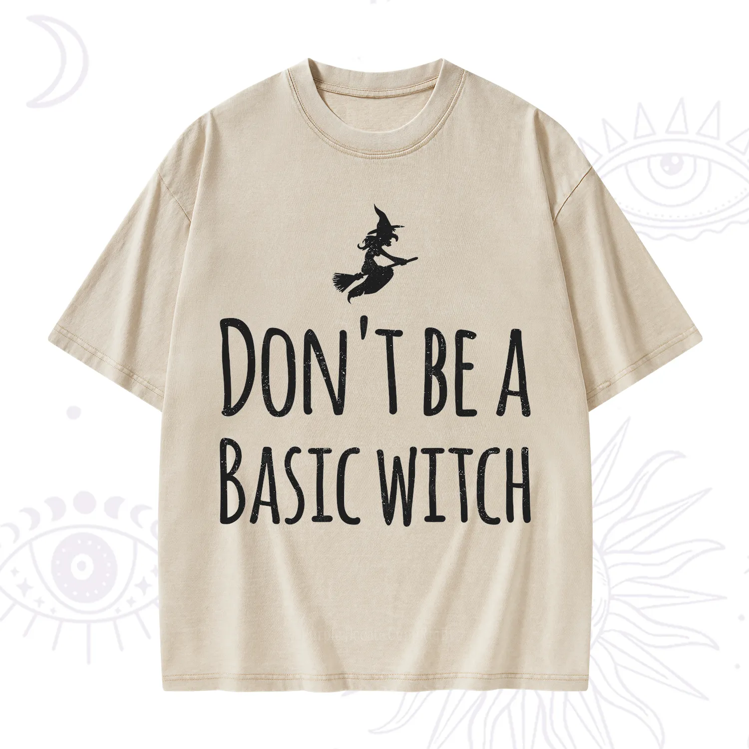 Purplehecate Don't Be A Basic Witch Washed T-Shirt