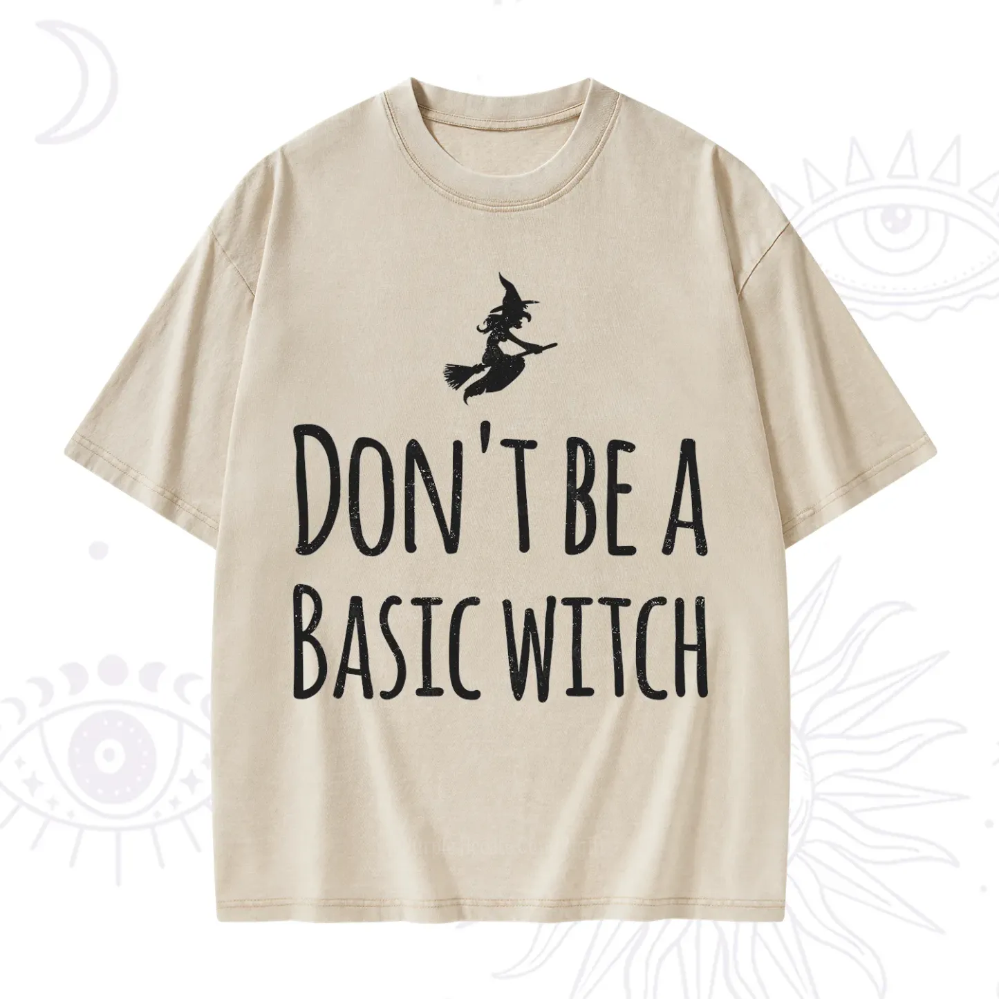 Purplehecate Don't Be A Basic Witch Washed T-Shirt