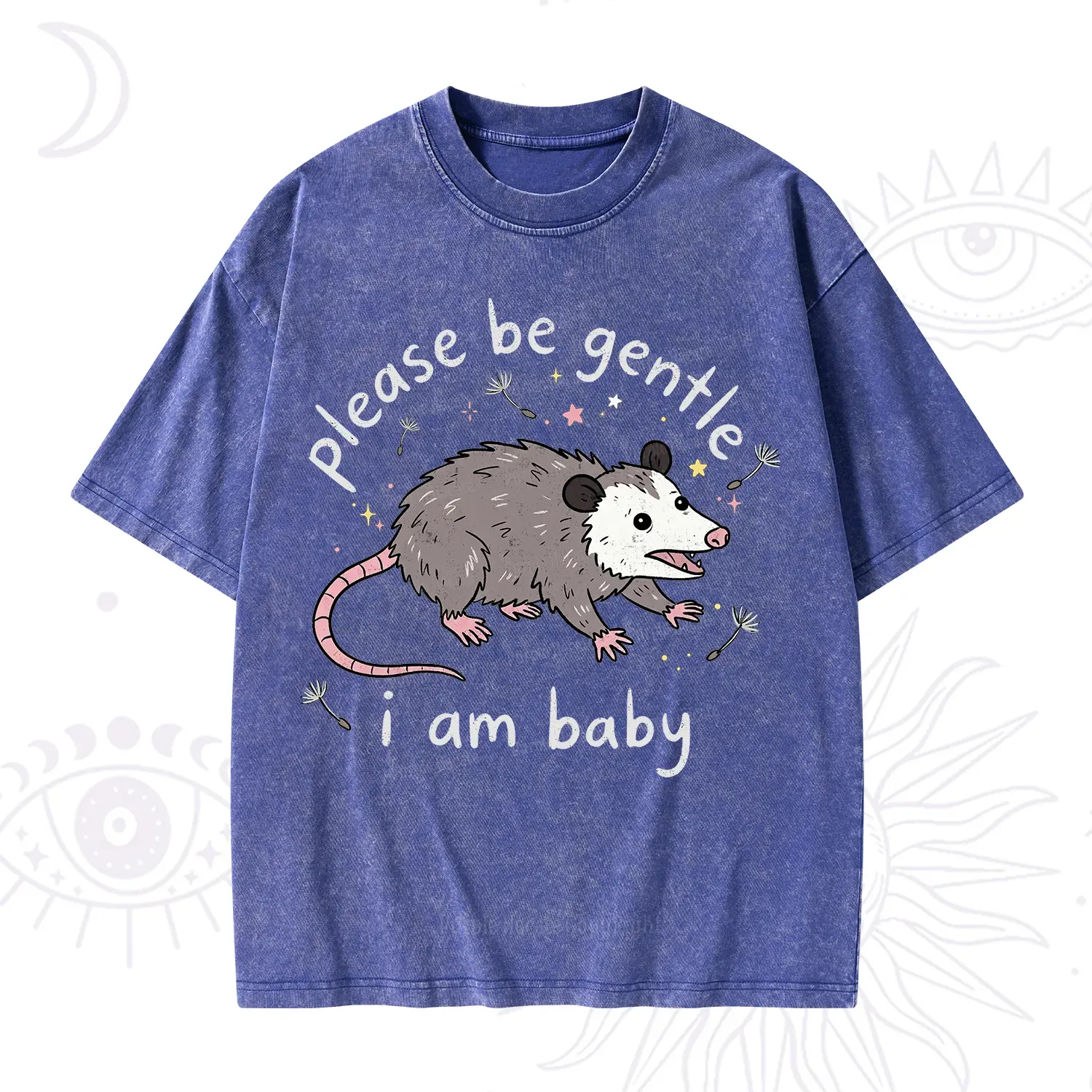 Purplehecate Please Be Gentle Possum Washed T-Shirt
