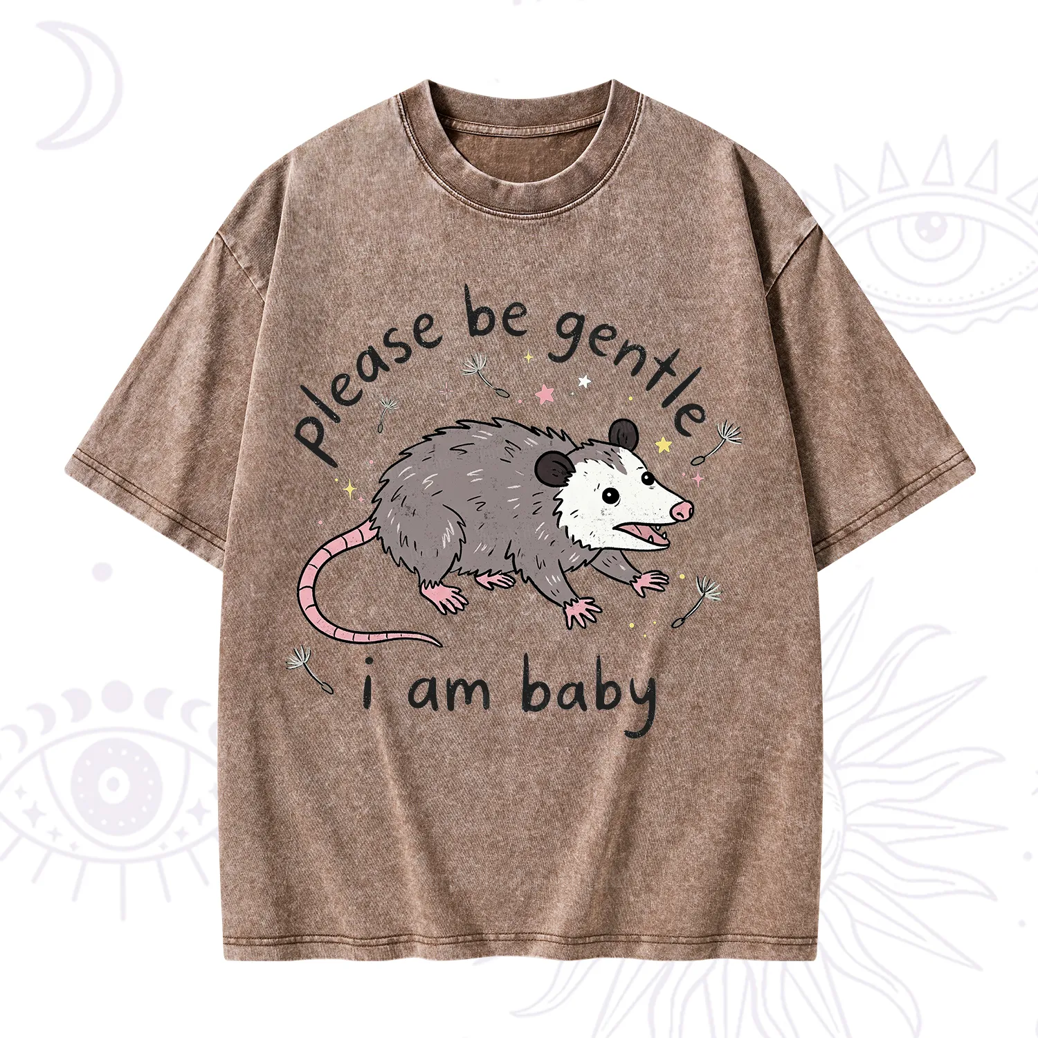 Purplehecate Please Be Gentle Possum Washed T-Shirt