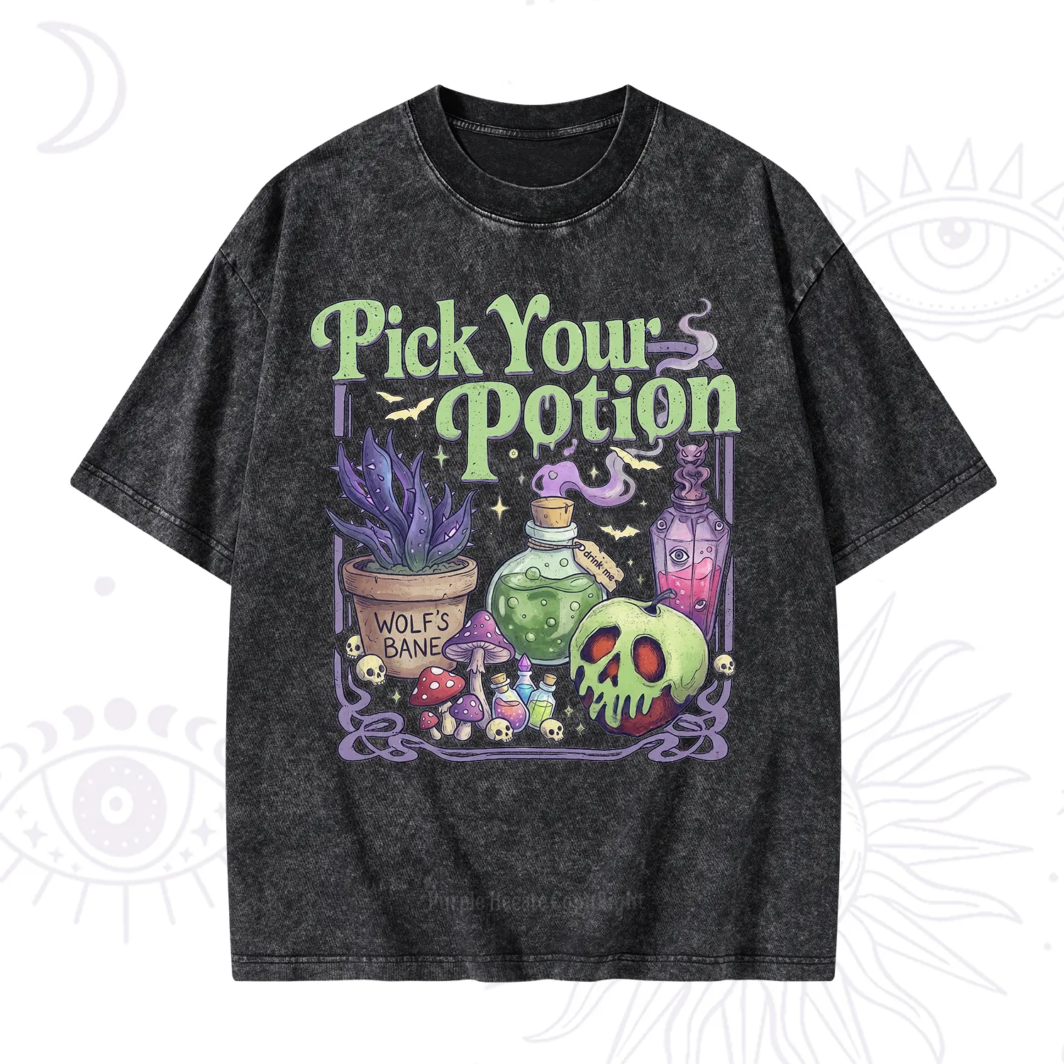 Purplehecate Pick Your Poison Washed T-Shirt