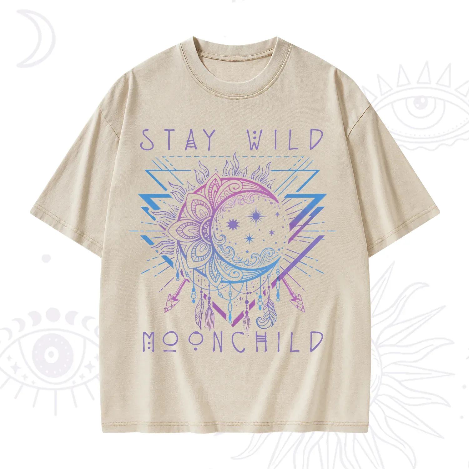 Purplehecate Stay Wild Moonchild Washed T-Shirt
