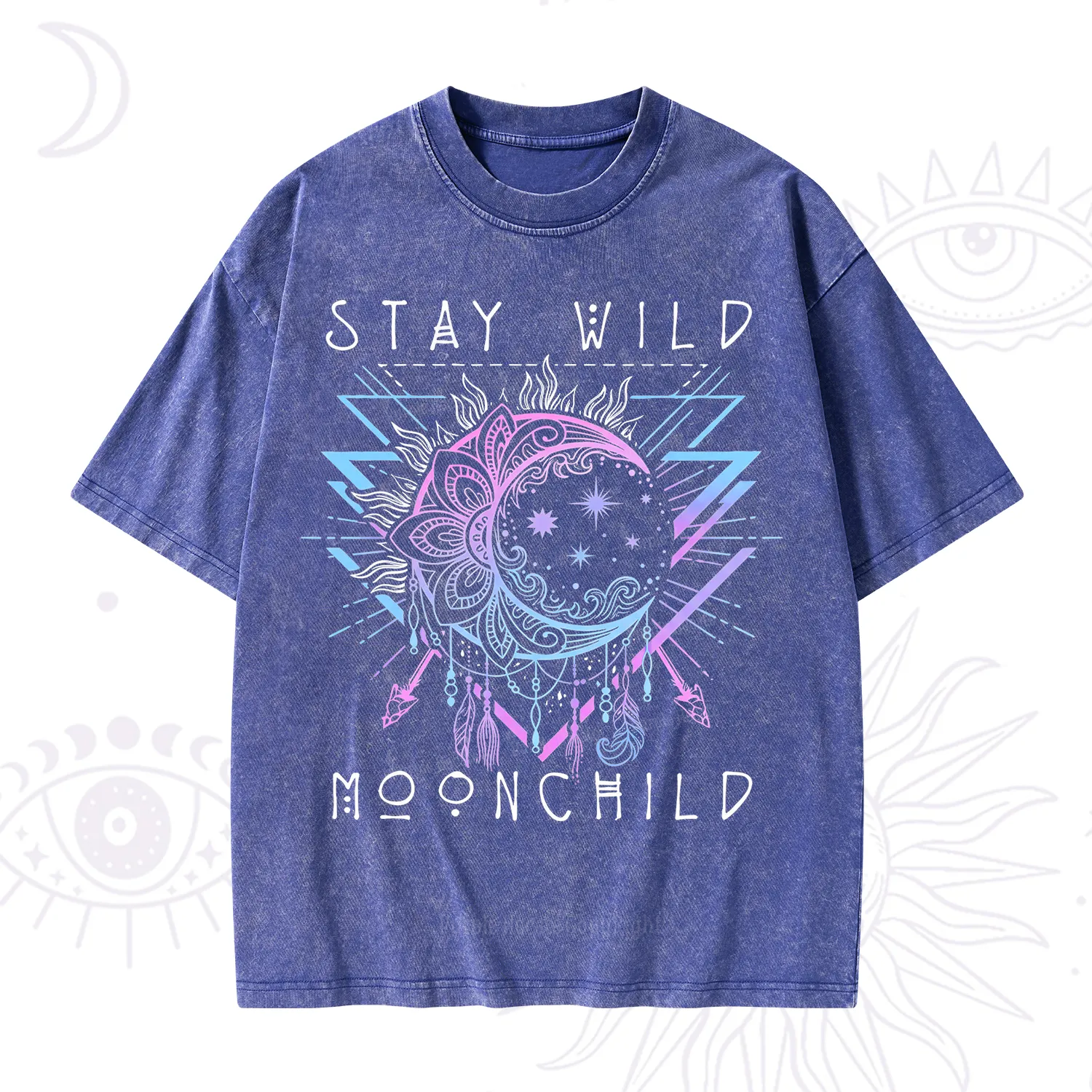 Purplehecate Stay Wild Moonchild Washed T-Shirt