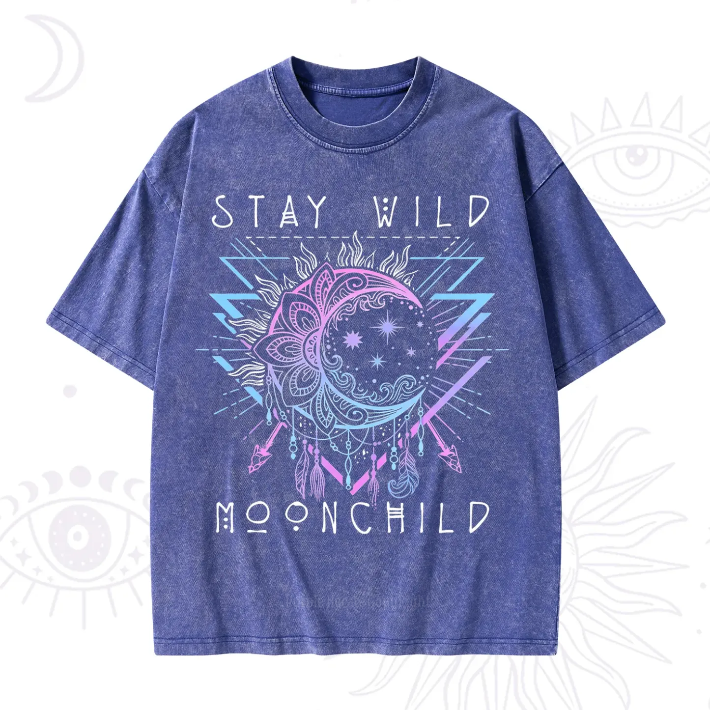 Purplehecate Stay Wild Moonchild Washed T-Shirt