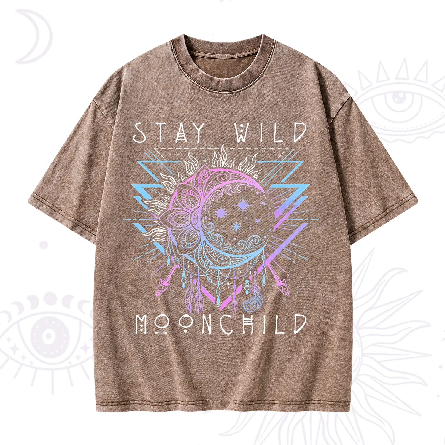 Purplehecate Stay Wild Moonchild Washed T-Shirt