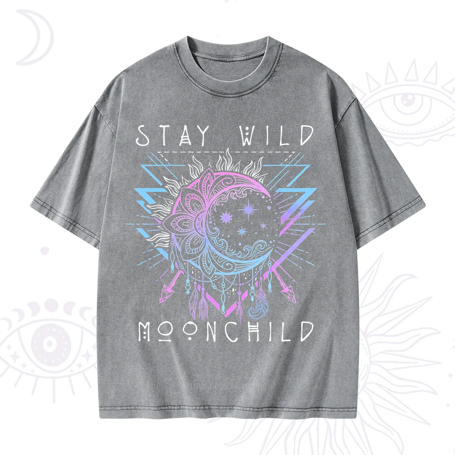 Purplehecate Stay Wild Moonchild Washed T-Shirt
