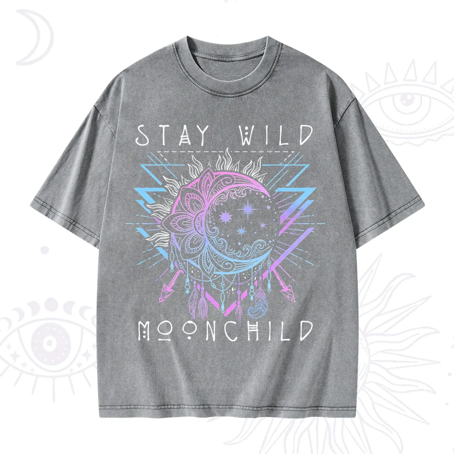 Purplehecate Stay Wild Moonchild Washed T-Shirt