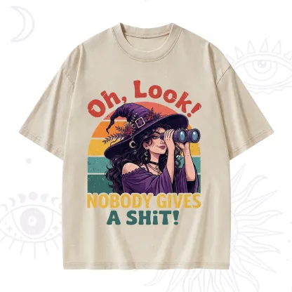 Purplehecate Oh Look Nobody Cares Witch Washed T-Shirt