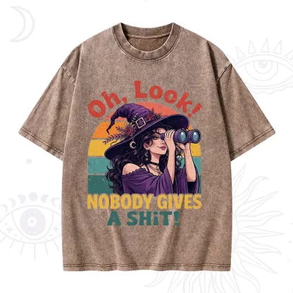 Purplehecate Oh Look Nobody Cares Witch Washed T-Shirt