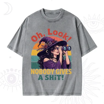 Purplehecate Oh Look Nobody Cares Witch Washed T-Shirt