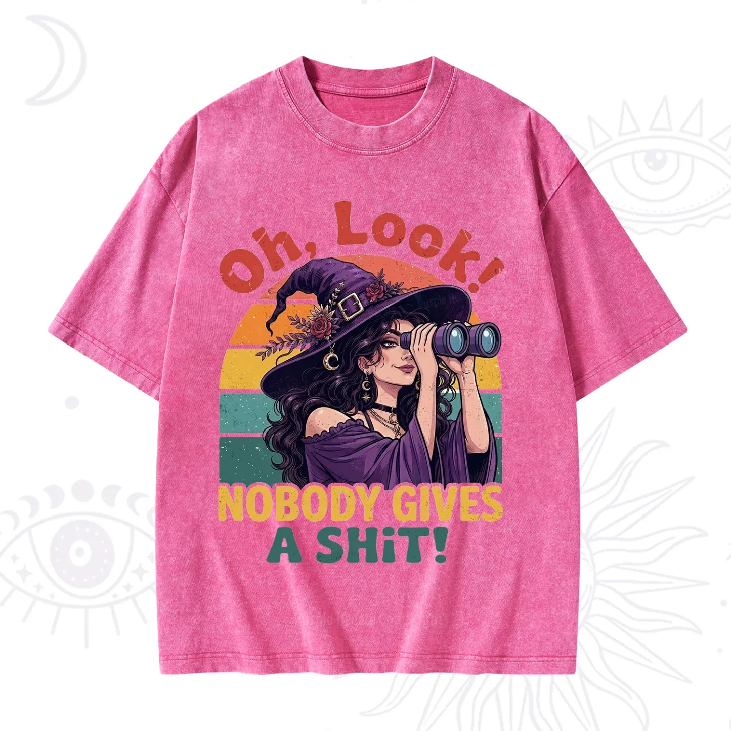 Purplehecate Oh Look Nobody Cares Witch Washed T-Shirt