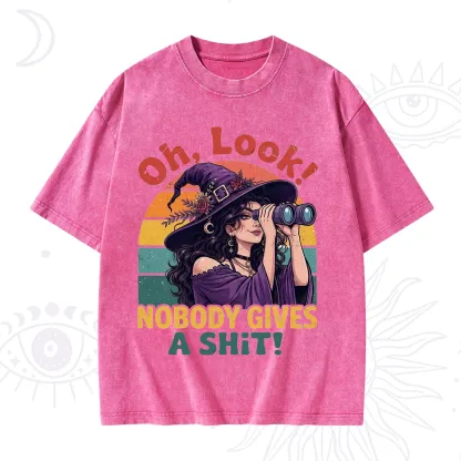 Purplehecate Oh Look Nobody Cares Witch Washed T-Shirt