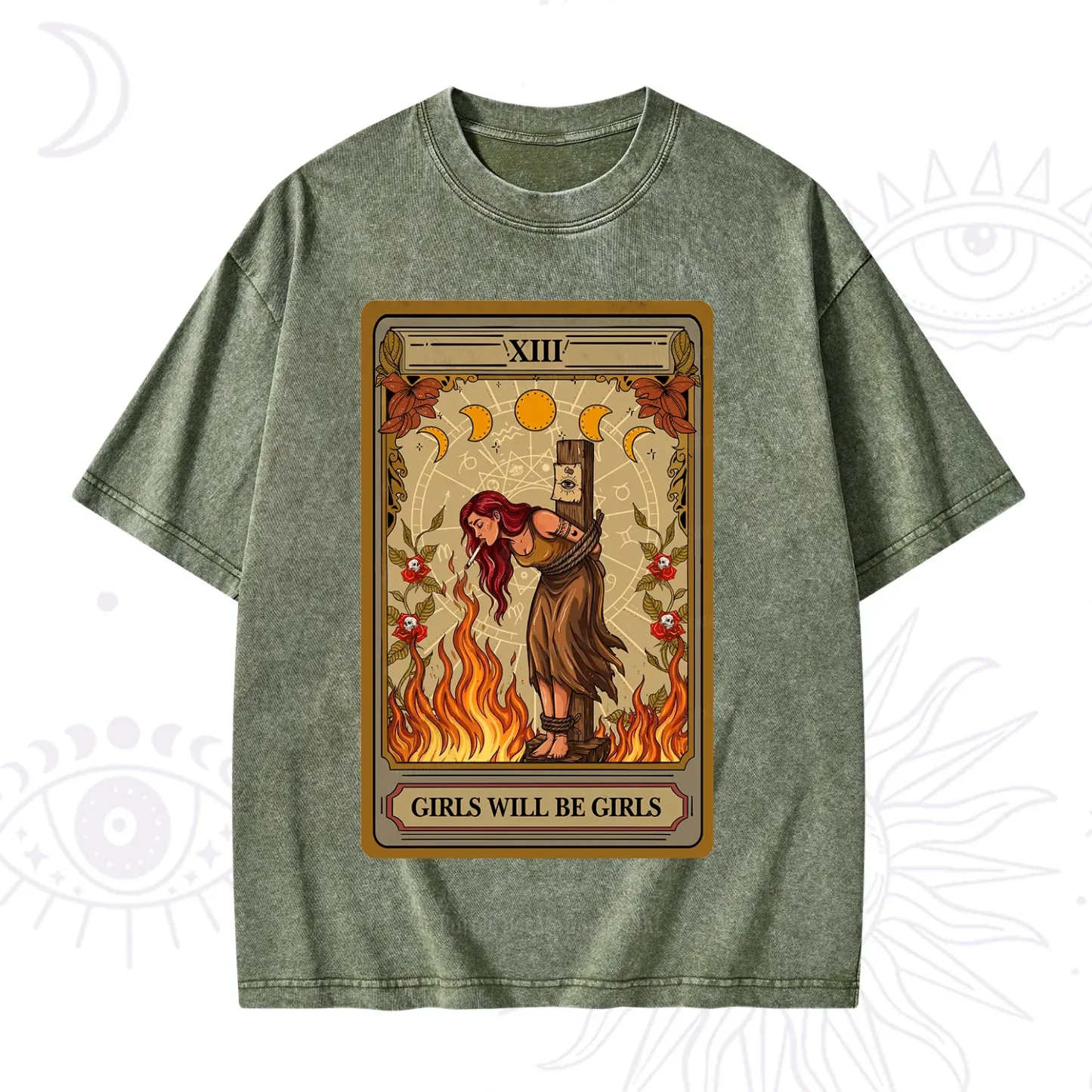 Purplehecate Girls Will Be Girls Witch Washed T-Shirt