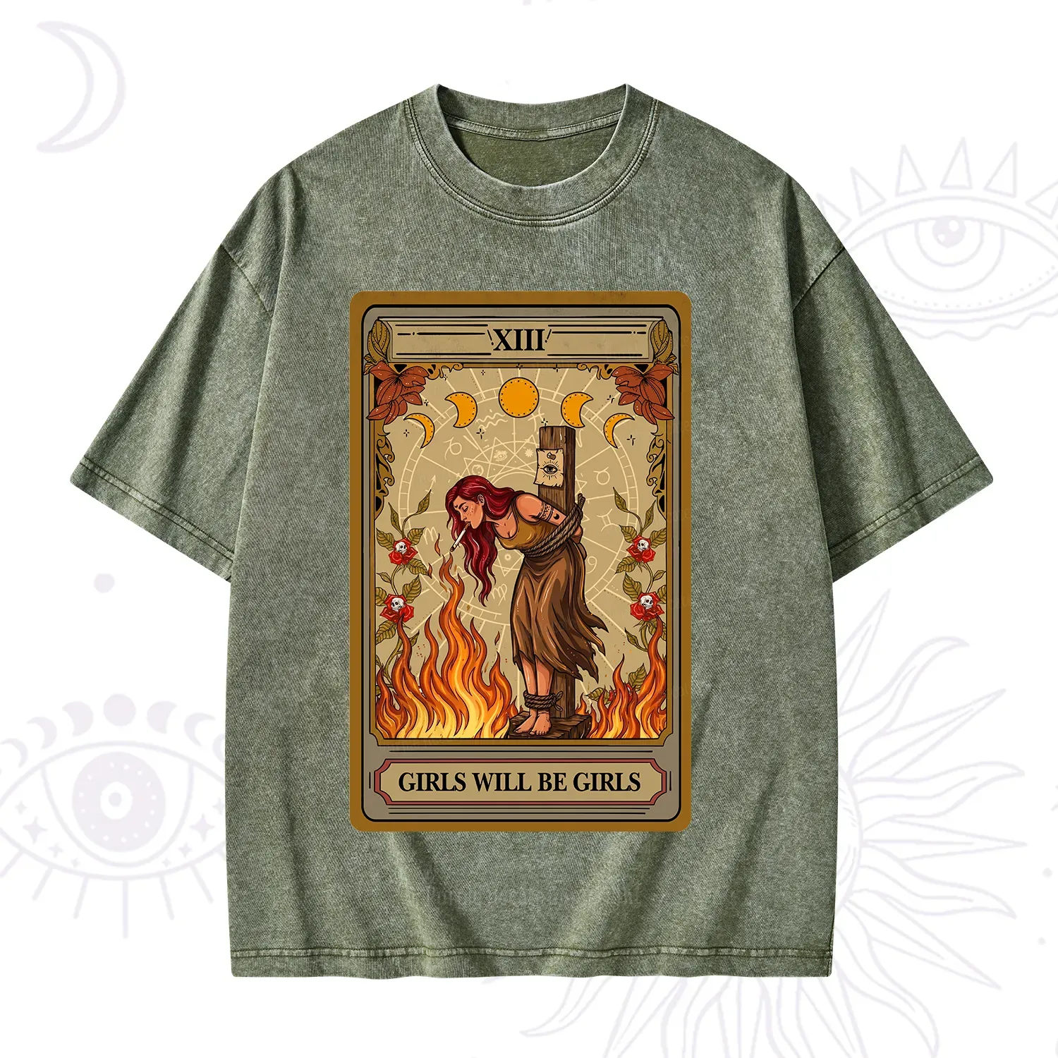 Purplehecate Girls Will Be Girls Witch Washed T-Shirt
