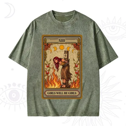 Purplehecate Girls Will Be Girls Witch Washed T-Shirt