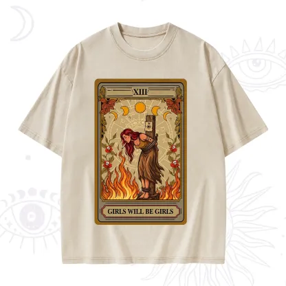 Purplehecate Girls Will Be Girls Witch Washed T-Shirt