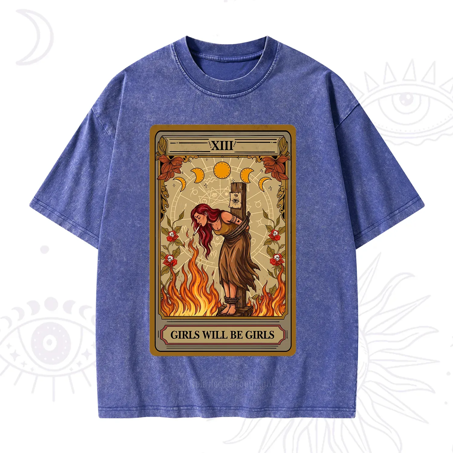 Purplehecate Girls Will Be Girls Witch Washed T-Shirt