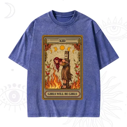 Purplehecate Girls Will Be Girls Witch Washed T-Shirt