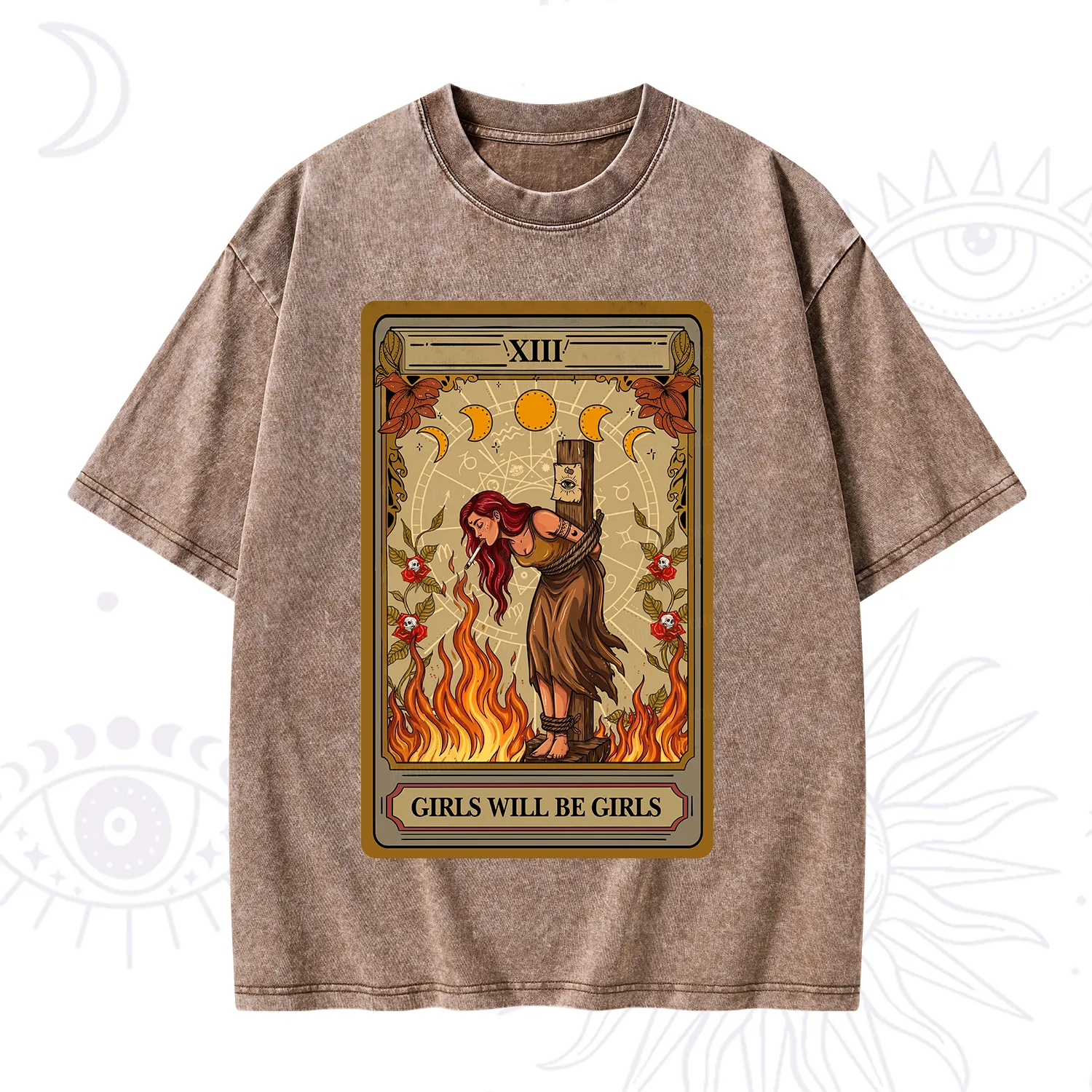 Purplehecate Girls Will Be Girls Witch Washed T-Shirt