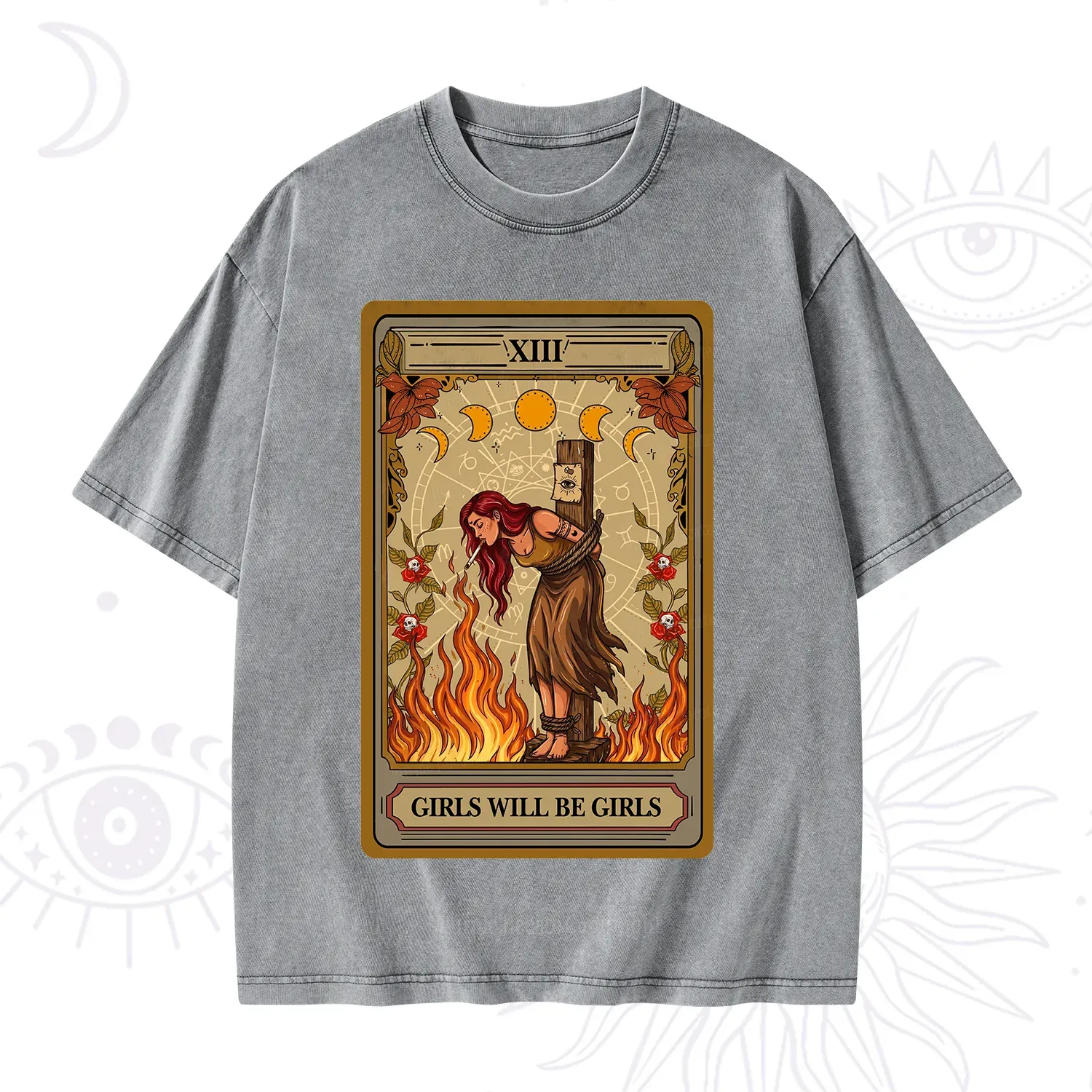 Purplehecate Girls Will Be Girls Witch Washed T-Shirt