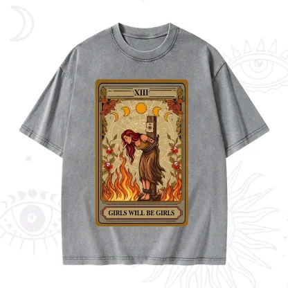 Purplehecate Girls Will Be Girls Witch Washed T-Shirt