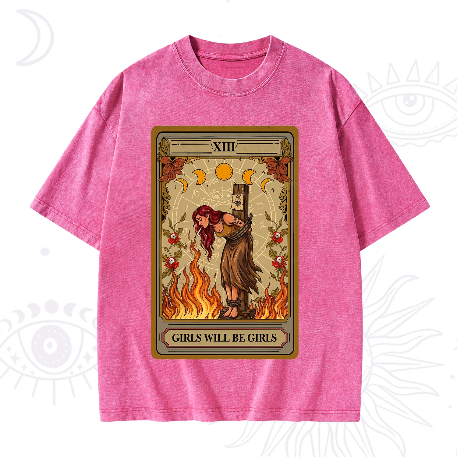 Purplehecate Girls Will Be Girls Witch Washed T-Shirt