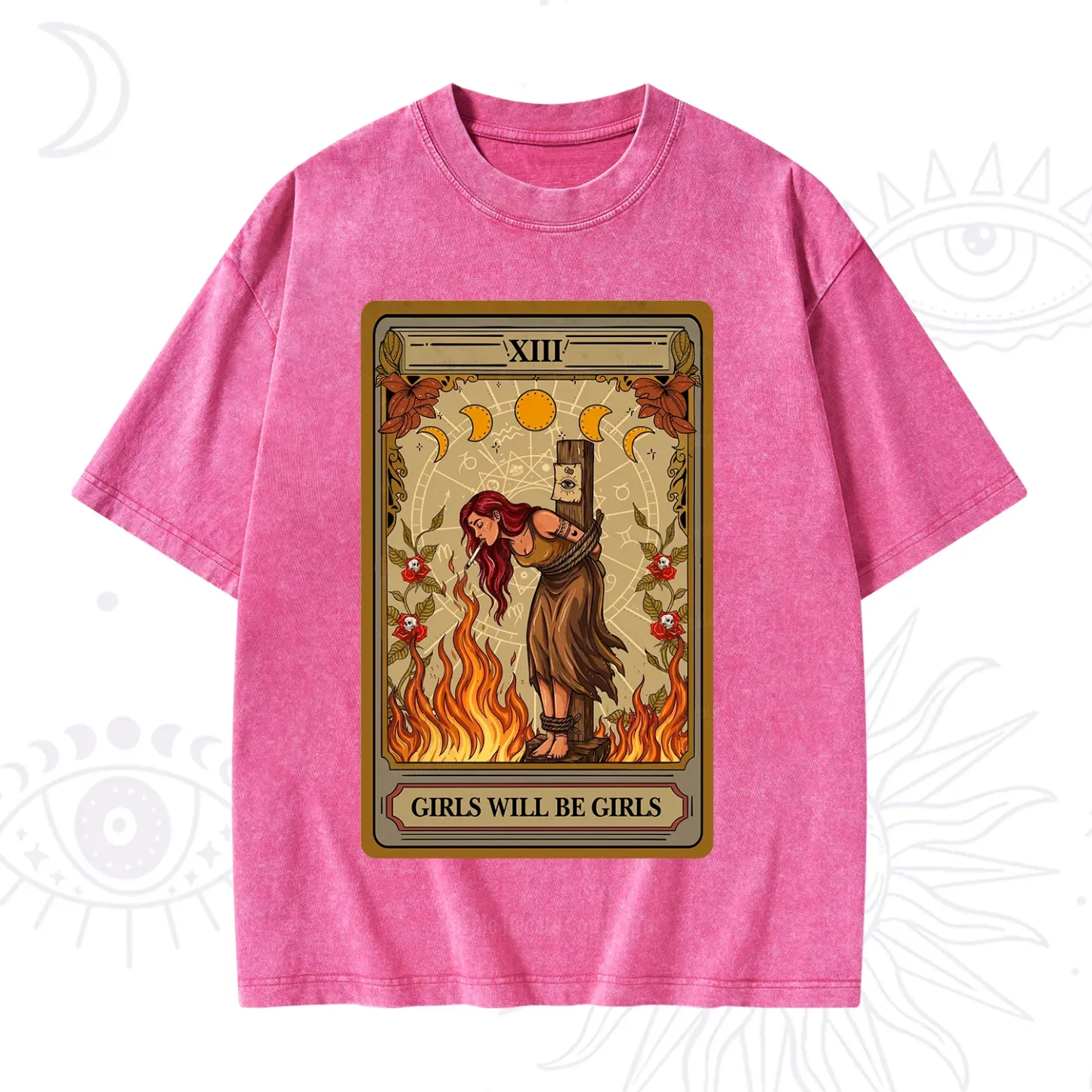 Purplehecate Girls Will Be Girls Witch Washed T-Shirt