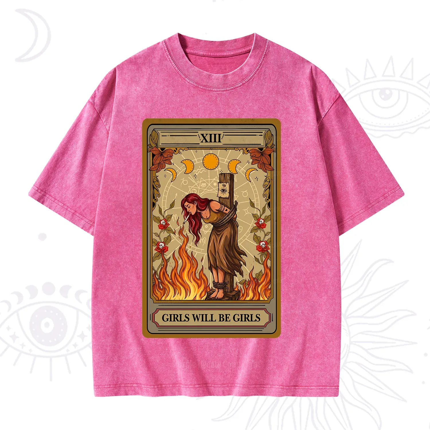 Purplehecate Girls Will Be Girls Witch Washed T-Shirt