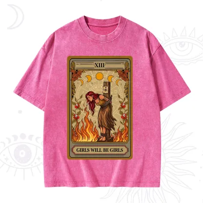 Purplehecate Girls Will Be Girls Witch Washed T-Shirt