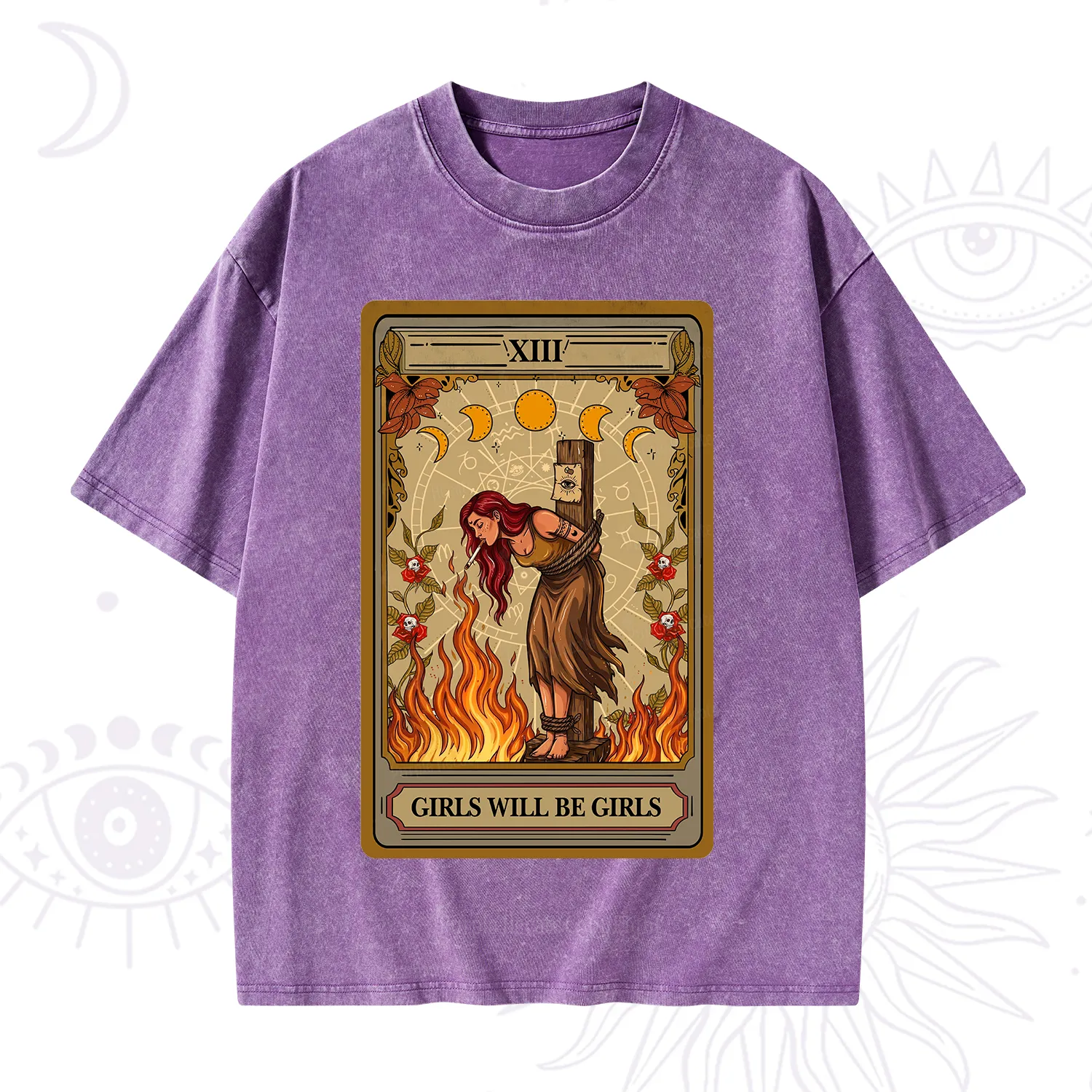 Purplehecate Girls Will Be Girls Witch Washed T-Shirt