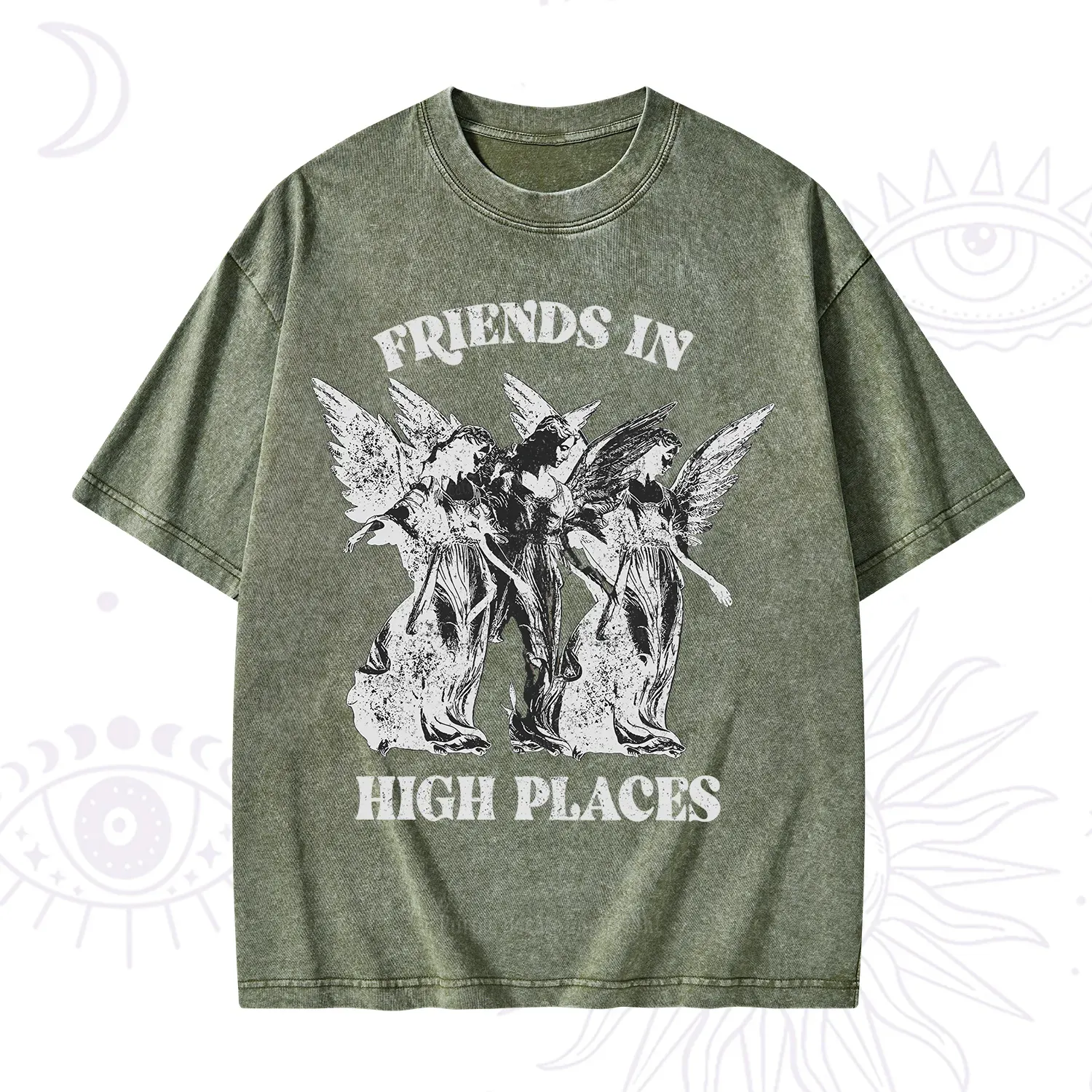 Purplehecate Companions from Above Washed T-Shirt