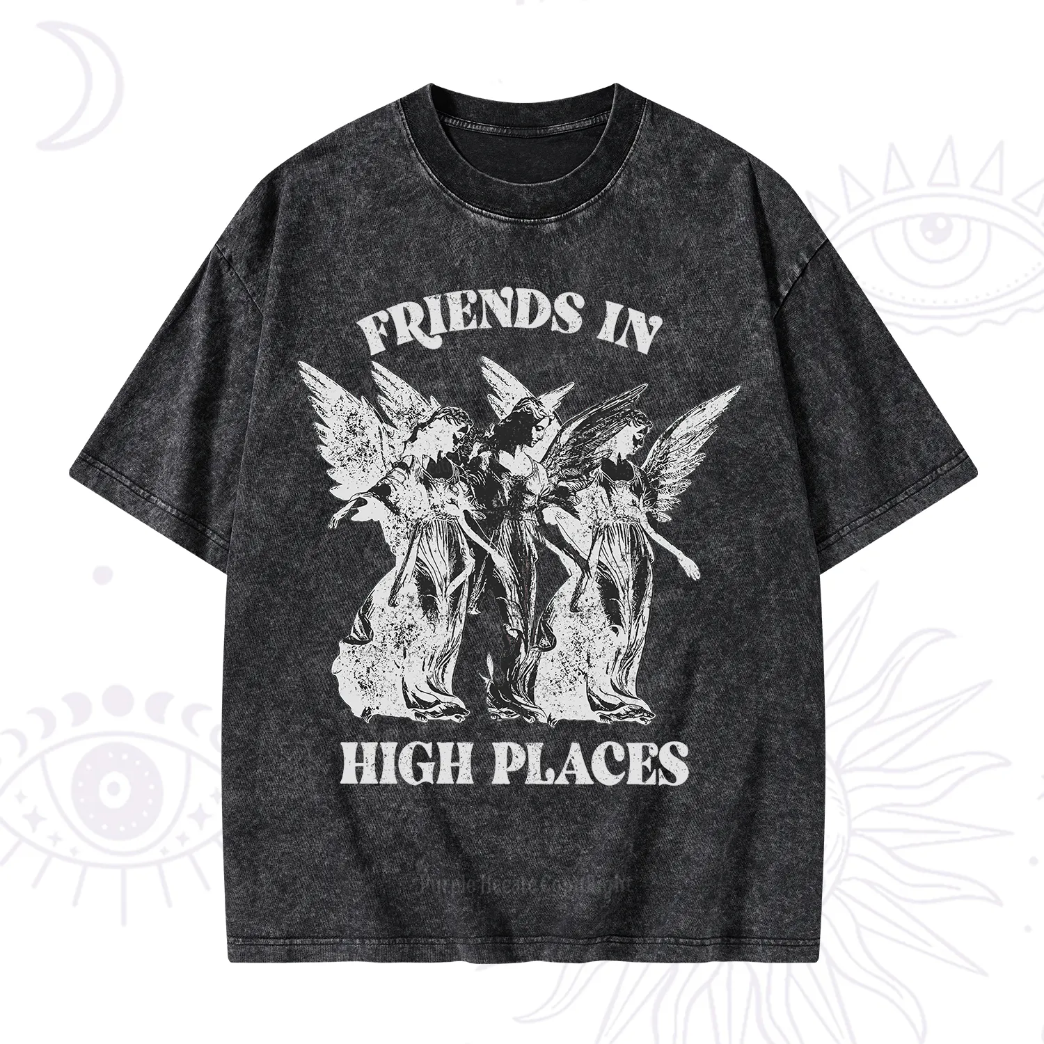 Purplehecate Companions from Above Washed T-Shirt