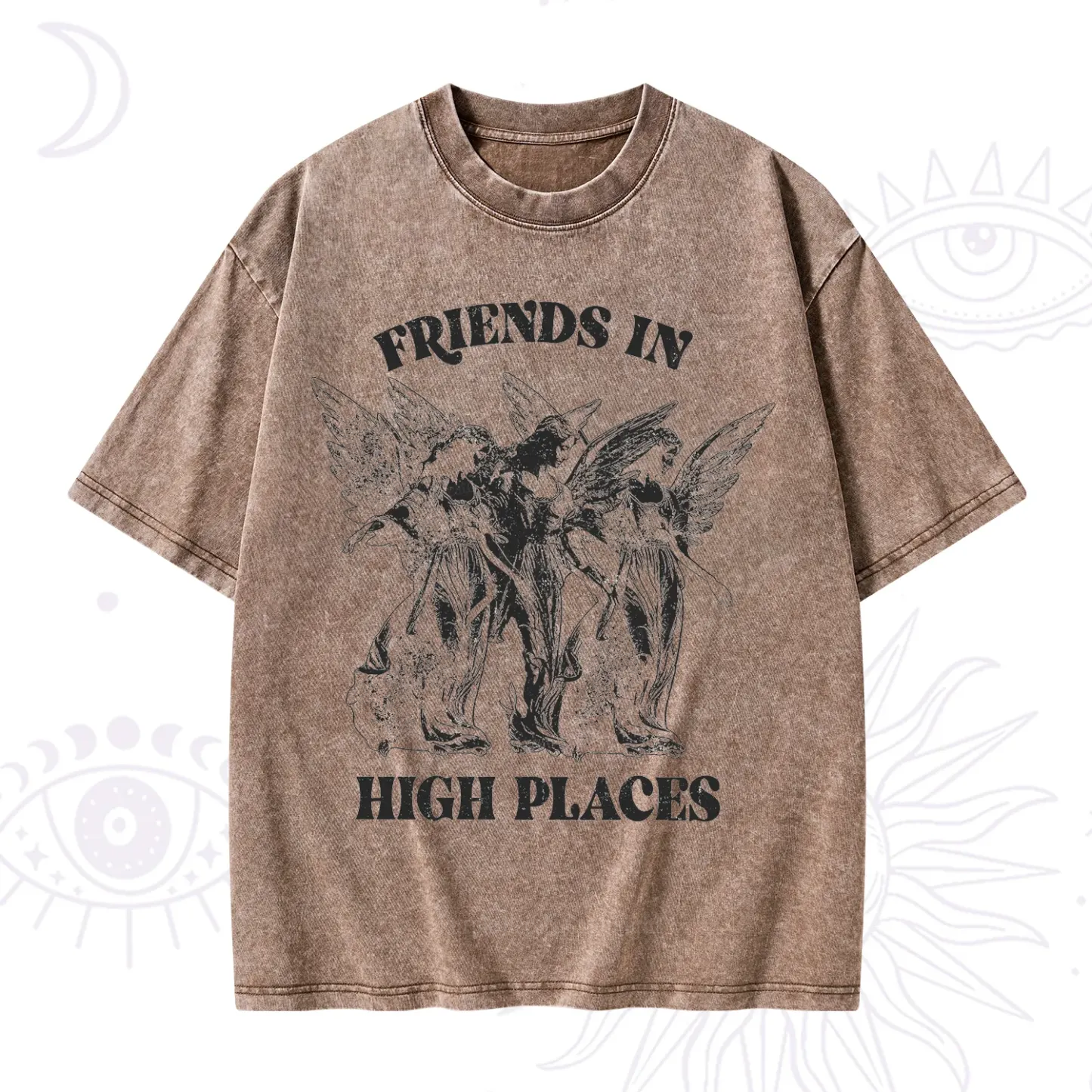 Purplehecate Companions from Above Washed T-Shirt
