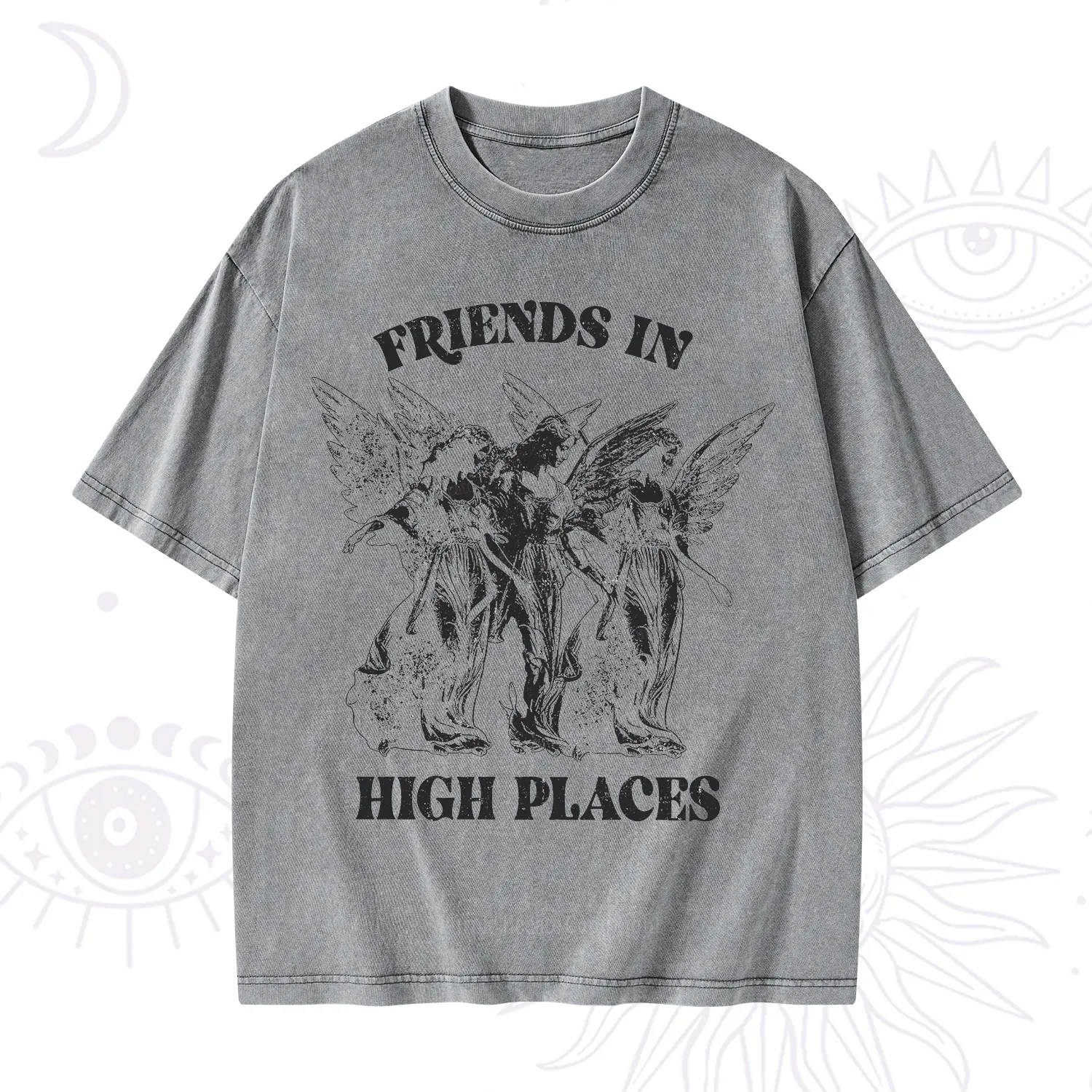 Purplehecate Companions from Above Washed T-Shirt