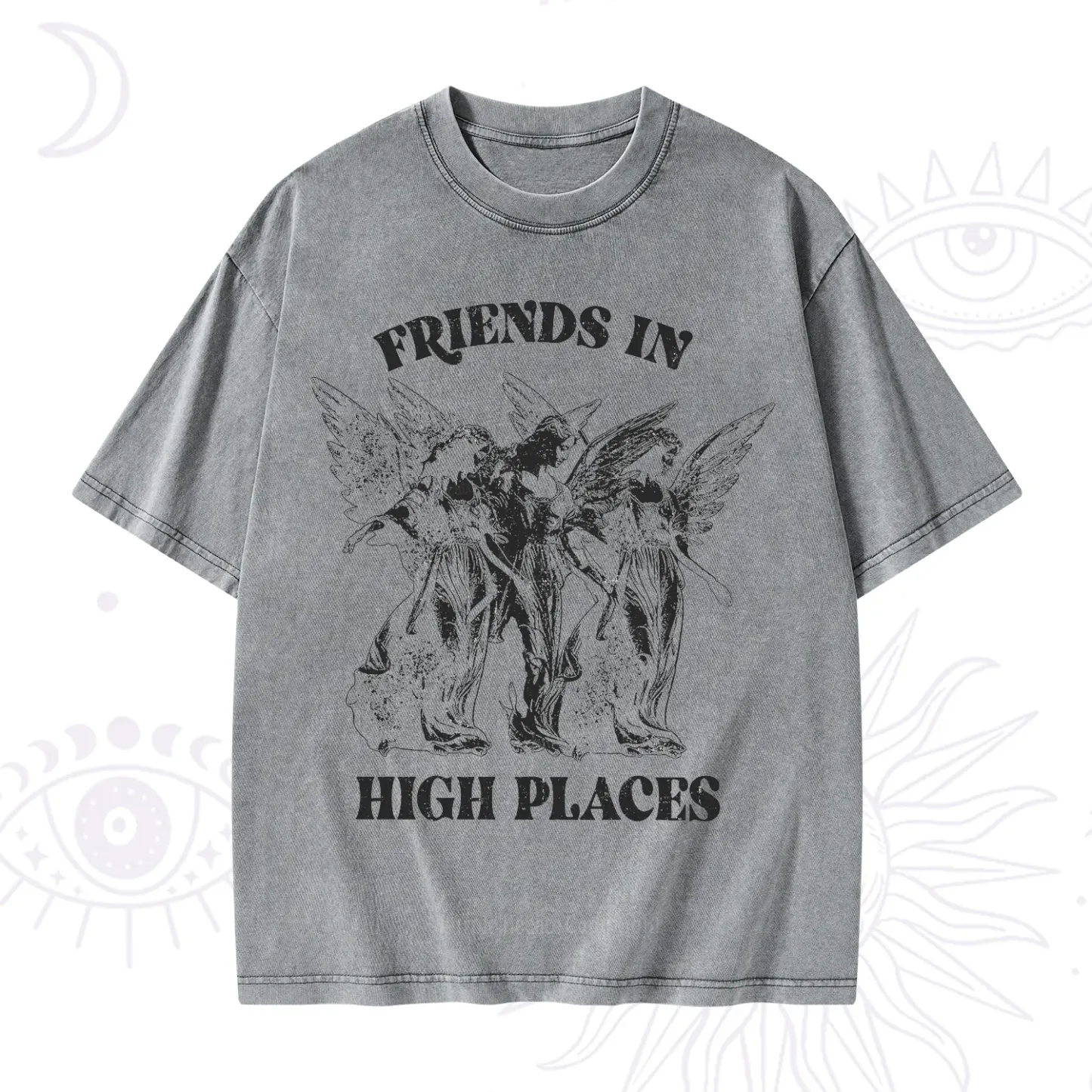 Purplehecate Companions from Above Washed T-Shirt