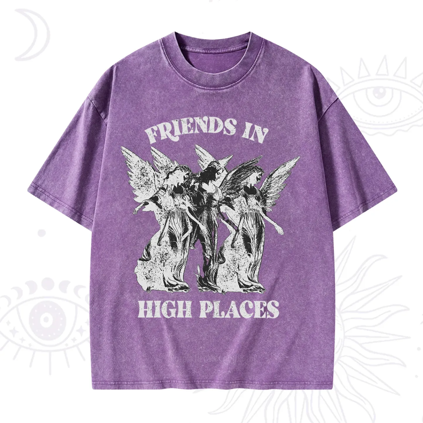 Purplehecate Companions from Above Washed T-Shirt
