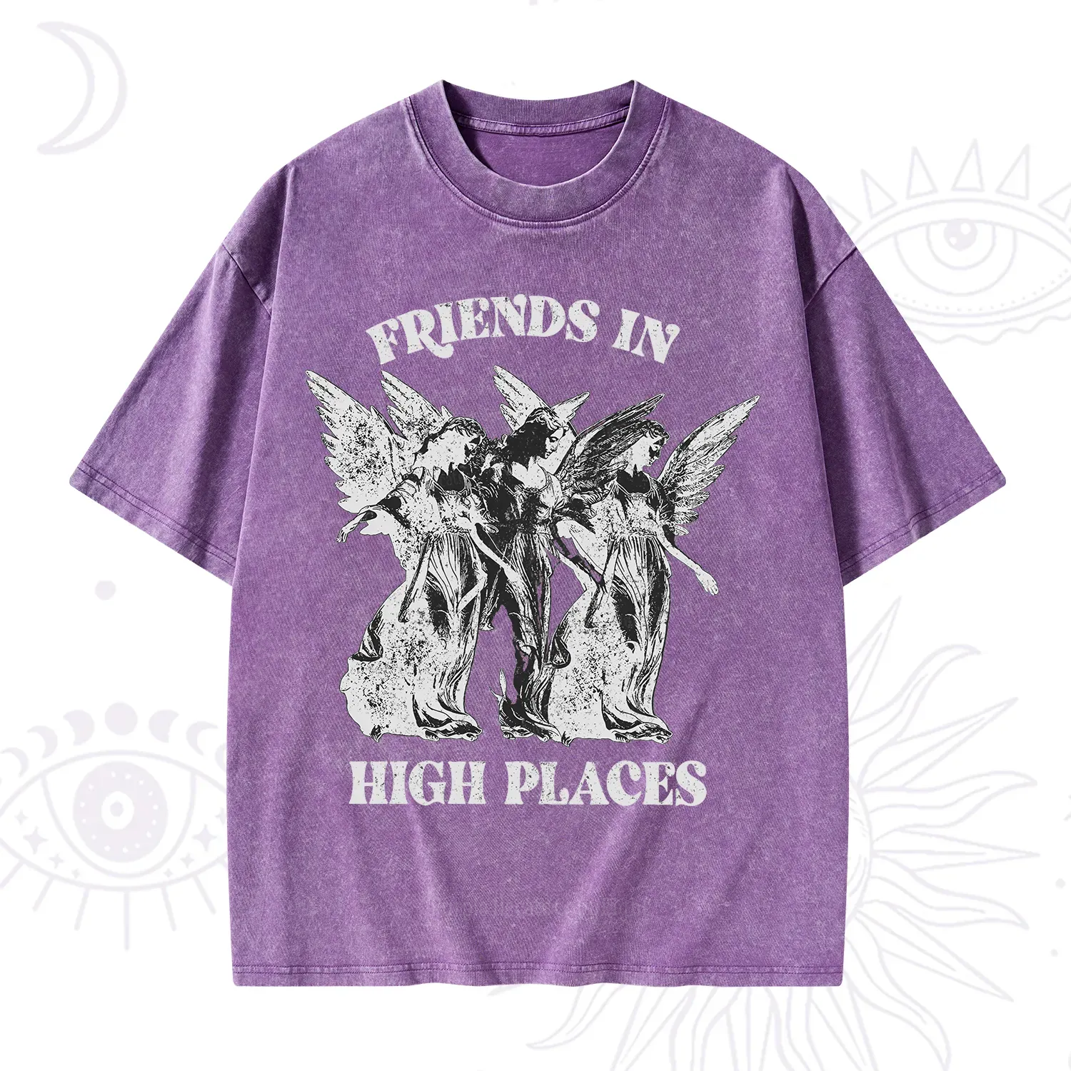 Purplehecate Companions from Above Washed T-Shirt